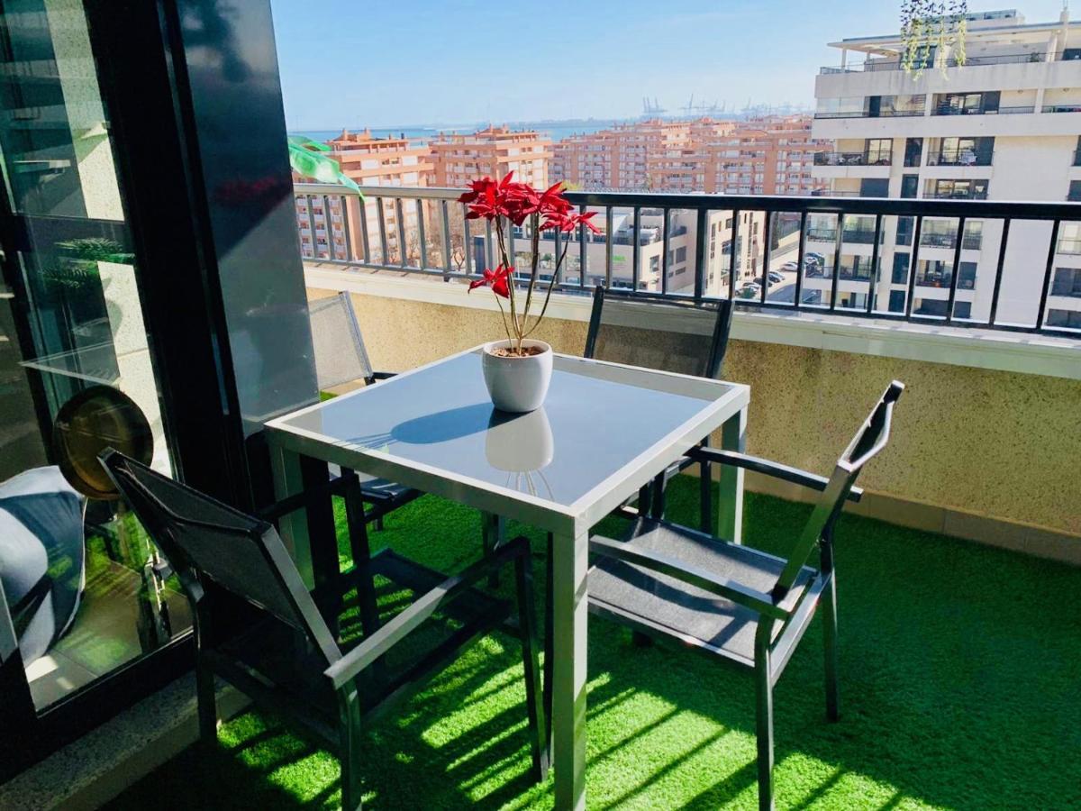 발렌시아 Non Stress Atico Duplex Con Vistas Al Mar 아파트 외부 사진